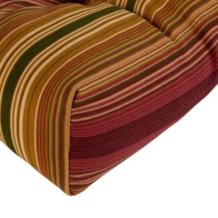 Kinnabari Stripe Outdoor Bench Cushion - Kensington Garden -Sunnydaze Decor Store GUEST 66383307 554e 4457 9c4a 76452e06d55f