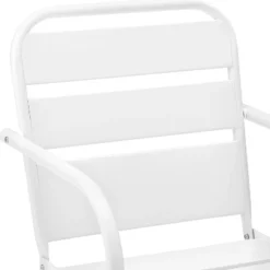 Brighton 2pc Metal Chair - White - Crosley -Sunnydaze Decor Store GUEST 66a2b3b3 c357 4434 a748 5d7903297723