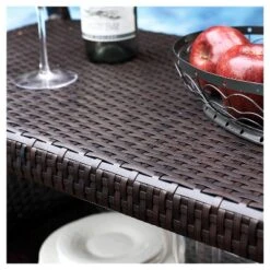 Crosley Palm Harbor Outdoor Wicker Bar Cart -Sunnydaze Decor Store GUEST 66c55dd4 0031 432c b1c1 f34ec23e429a