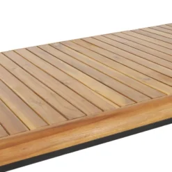 Holt Rectangular Outdoor Acacia Wood Dining Table Teak/Black - Christopher Knight Home -Sunnydaze Decor Store GUEST 6737a494 62d9 4cdd ae2d e0dbb2700c6e