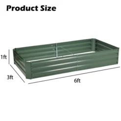 Aoodor Outdoor Raised Garden Bed Galvanized Steel Planter Box 17 Aoodor Outdoor Raised Garden Bed Galvanized Steel Planter Box -Sunnydaze Decor Store GUEST 6805f5ed 6f3b 473b b2d9 c6c7fe77b697