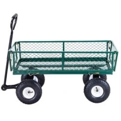 Costway Heavy Duty Lawn Garden Utility Cart Wagon Wheelbarrow Steel Trailer -Sunnydaze Decor Store GUEST 69730a80 56aa 4cdb b9dc 5d0dd35a7785