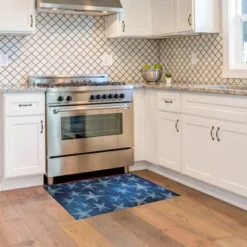 Caspian Washable Outdoor Rug Blue/Light Blue - Linon -Sunnydaze Decor Store GUEST 6a29d576 6777 4fb3 af82 b8c98dae5680