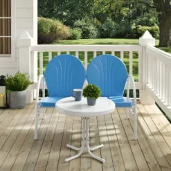 Griffith 2pc Outdoor Conversation Set - Sky Blue - Crosley 12 Griffith 2pc Outdoor Conversation Set - Sky Blue - Crosley -Sunnydaze Decor Store GUEST 6a93abb3 b472 49c5 845a ac30f4a7c81f