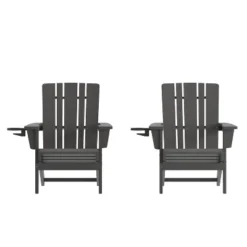 Emma And Oliver Set Of 2 Adirondack Chairs With Cup Holders, Weather Resistant HDPE Adirondack Chairs 24 Emma And Oliver Set Of 2 Adirondack Chairs With Cup Holders, Weather Resistant HDPE Adirondack Chairs -Sunnydaze Decor Store GUEST 6b8a8e23 afce 4154 b656 53922dcda4d6