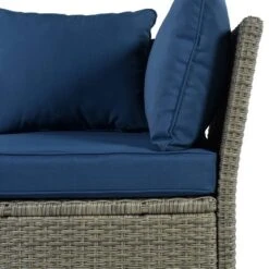5pc Outdoor Wicker Conversation Set With Cushions - Blue - GODEER 22 5pc Outdoor Wicker Conversation Set With Cushions - Blue - GODEER -Sunnydaze Decor Store GUEST 6bc094cb 6399 4afd b392 09eca0db0232
