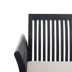 Carson 4pc Outdoor Set - Black/White - Safavieh -Sunnydaze Decor Store GUEST 6c1ca3c3 bbe8 4ac5 8028 0bcaca97c483