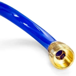 Camco 20' Self Coiling Water Hose With Brass Fittings And 1.5" ID For Marine Use, Cleaning, Car Washing And Gardening, Blue -Sunnydaze Decor Store GUEST 6e0dbb9f 2cf8 4f20 b030 c271f4f2ea15