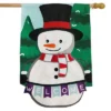 Winter Snowman Burlap House Flag Welcome Top Hat 28" X 40" Briarwood Lane -Sunnydaze Decor Store GUEST 6e0f886e 99ed 41a8 87a7 9bda1f6a966e