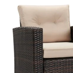 5pc Wicker Outdoor Conversation Set - EDYO LIVING -Sunnydaze Decor Store GUEST 6e8dd92f 7a9d 4fa9 b052 61721b19b6be