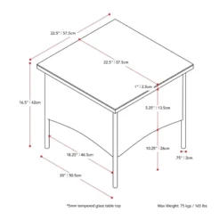 Parksville Rattan Side Table - Black - CorLiving 11 Parksville Rattan Side Table - Black - CorLiving -Sunnydaze Decor Store GUEST 6f716b7d 6b34 41cc a502 f50c6272f15d