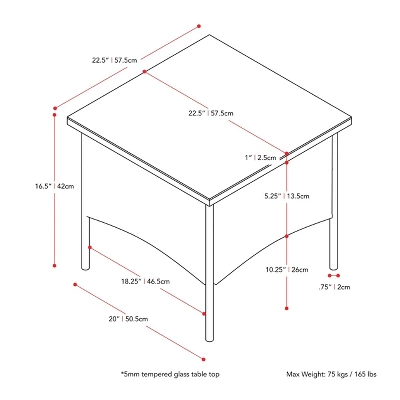 Parksville Rattan Side Table - Black - CorLiving 7 Parksville Rattan Side Table - Black - CorLiving - Image 5