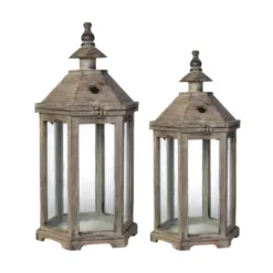 A&B Home 2pc Graca Polygon Temple Outdoor Garden Lanterns - Natural 19 A&B Home 2pc Graca Polygon Temple Outdoor Garden Lanterns - Natural -Sunnydaze Decor Store GUEST 6fa5669a 555f 4c1b b7b1 1580870cd236