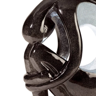 John Timberland Graceful Form Modern Zen Bubbler Curled Female Outdoor Floor Water Fountain With LED Light 43" For Yard Garden Patio Home Deck Porch 4 John Timberland Graceful Form Modern Zen Bubbler Curled Female Outdoor Floor Water Fountain With LED Light 43" For Yard Garden Patio Home Deck Porch - Image 2