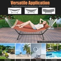 Costway 2-Person Hammock Stand Heavy-Duty Frame Storage Bag Included 450 LBS Capacity -Sunnydaze Decor Store GUEST 70e4b4bf daf8 45c5 96d2 082ff77ce46e