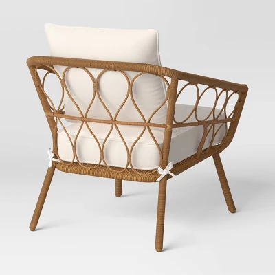 2pc Britanna Outdoor Patio Chairs, Club Chairs Natural - Opalhouse™ 4 2pc Britanna Outdoor Patio Chairs, Club Chairs Natural - Opalhouse™ - Image 2