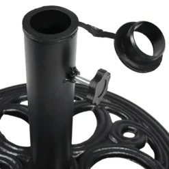 Sunnydaze Decor Sunnydaze Outdoor Heavy-Duty Cast Iron Decorative Patio Yard Round Umbrella Base Stand - 18" - Black 9 Sunnydaze Decor Sunnydaze Outdoor Heavy-Duty Cast Iron Decorative Patio Yard Round Umbrella Base Stand - 18" - Black -Sunnydaze Decor Store GUEST 71b779bb 2266 4927 b997 e866fedbfea0