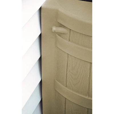 Good Ideas Rain Wizard 50 Gallon Plastic Outdoor Home Rain Barrel Water Storage Collector With Brass Spigot And Flat Back Design, Khaki 6 Good Ideas Rain Wizard 50 Gallon Plastic Outdoor Home Rain Barrel Water Storage Collector With Brass Spigot And Flat Back Design, Khaki - Image 4