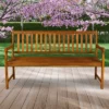 Laurel 3-Seat Slat-Back Acacia Wood Outdoor Garden Patio Bench - JONATHAN Y 2 Laurel 3-Seat Slat-Back Acacia Wood Outdoor Garden Patio Bench - JONATHAN Y -Sunnydaze Decor Store GUEST 72ef895a a681 4abf 9d73 c2fb5000b618