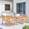Kapalua 4pc Honey Nautical Wooden Patio Dining Set With Bench - Vifah 1 Kapalua 4pc Honey Nautical Wooden Patio Dining Set With Bench - Vifah -Sunnydaze Decor Store GUEST 73763da1 c4dd 4da9 a5c1 bcda5a17589e