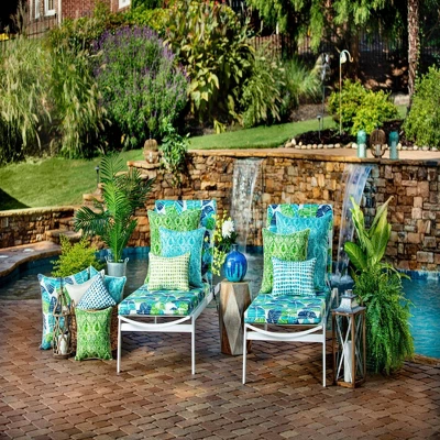 11.5"x18.5" Pillow Perfect 2pc Rectangular Throw Pillow Set Indoor/Outdoor Alauda Grasshopper 6 11.5"x18.5" Pillow Perfect 2pc Rectangular Throw Pillow Set Indoor/Outdoor Alauda Grasshopper - Image 4