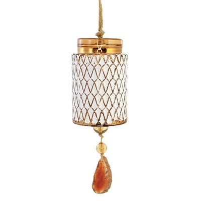 Home & Garden Agate Glass Wind Chime - One Wind Chime 8.5 Inches - Mother's Day - - Glass - Multicolored 6 Home & Garden Agate Glass Wind Chime - One Wind Chime 8.5 Inches - Mother's Day - - Glass - Multicolored - Image 4