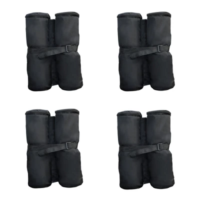 Outsunny 33lbs Canopy Weights Bags For Stability, Sandbag Anchor For Gazebo Pop Up Tent, Set Of 4 - Black 5 Outsunny 33lbs Canopy Weights Bags For Stability, Sandbag Anchor For Gazebo Pop Up Tent, Set Of 4 - Black - Image 3