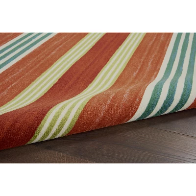 Waverly Sun N Shade SND71 Green/Teal Indoor/Outdoor Area Rug 7 Waverly Sun N Shade SND71 Green/Teal Indoor/Outdoor Area Rug - Image 5