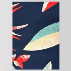 5' X 7' Jungle Tropical Outdoor Rug Navy/Coral - Threshold™ -Sunnydaze Decor Store GUEST 7504d37b a6b2 402e 8836 54b6acd0fb0e