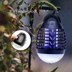 Dartwood Outdoor Bug Zapper - Waterproof, USB Rechargeable And Battery Powered Mosquito Killer, Insect Trap And Fly Swatter (2-4 Packs) -Sunnydaze Decor Store GUEST 750b0040 e554 4bfb 892e 28ac4e40a759