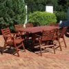 Sunnydaze Decor Sunnydaze Outdoor Meranti Wood With Teak Oil Finish Patio Family Dining Table And Chairs Set - Brown - 7pc -Sunnydaze Decor Store GUEST 7525849b 0972 4c89 85a4 aad8c055ed5d