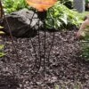 Sunnydaze Decor Sunnydaze Outdoor Graceful Curved Steel Gazing Globe Stand - 18.25" - Black