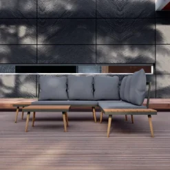 Stellar 4pc Outdoor Aluminum Sectional Set With Tables & Cushions - DUKAP 24 Stellar 4pc Outdoor Aluminum Sectional Set With Tables & Cushions - DUKAP -Sunnydaze Decor Store GUEST 754e4aea 26f7 4bc8 a7f8 7b625e96cfa2