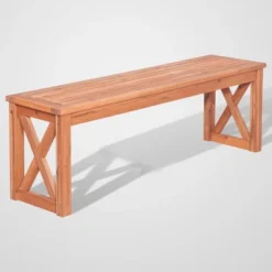 3pc Acacia Wood X Design Outdoor Patio Dining Set - Brown - Saracina Home -Sunnydaze Decor Store GUEST 75ce0a94 fe4a 4f50 a8c4 ec7c4c7f049b