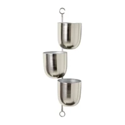 Set Of 3 12" Contemporary Indoor/Outdoor Metal Hanging Wall Planter Rack - Olivia & May -Sunnydaze Decor Store GUEST 7769f229 0873 4418 81ce 6888f6d6e686