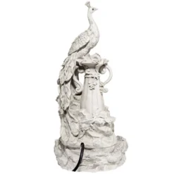 Design Toscano Staverden Castle Peacock Sculptural Fountain -Sunnydaze Decor Store GUEST 779e4b78 77fa 4dd5 b705 aa5bdb255bbf