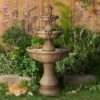 John Timberland Arosco Rustic 3 Tier Basin Outdoor Floor Water Fountain With LED Light 43" For Yard Garden Patio Home Deck Porch Exterior Balcony Roof -Sunnydaze Decor Store GUEST 79029bca 6769 445e 8e22 b44b41b7ec17