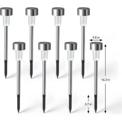 Dartwood Solar Pathway LED Lights - Outdoor Solar Lights For Your Yard, Pathway, Lawn, Patio, Or Driveway (20 Pack , Black) -Sunnydaze Decor Store GUEST 7960c402 3e9d 461a 8d79 4c5a64af145b