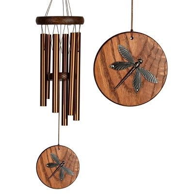Woodstock Wind Chimes Signature Collection, Woodstock Habitats Chime, Teak 17'' Dragonfly Wind Chime HCTD 4 Woodstock Wind Chimes Signature Collection, Woodstock Habitats Chime, Teak 17'' Dragonfly Wind Chime HCTD - Image 2