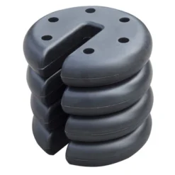 Z-Shade Angled Leg Canopy Tent With Push Button Locking System And 4 Pack Of 5 Pound Plastic Concrete Filled Leg Weight Plates, Blue -Sunnydaze Decor Store GUEST 7bc2b4b9 5044 407f bc4b eb2146af2713