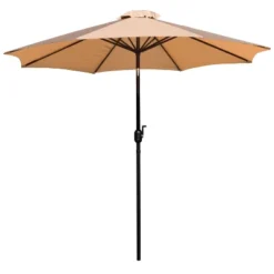 Emma And Oliver 9' Outdoor Patio Umbrella-Crank & Tilt Function - 1.5" Diameter Steel Pole -Sunnydaze Decor Store GUEST 7bd5006e 69c3 4b71 b2ba b992cb4544b2