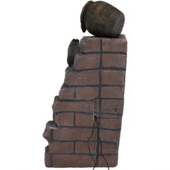 Sunnydaze Decor Sunnydaze Outdoor Polyresin Crumbling Bricks And Pots Solar Cascading Water Fountain With LED Lights And Battery Backup - 27" -Sunnydaze Decor Store GUEST 7bf7f546 67a9 4736 ba4d 5a65ebca725c