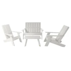 Italica 4pc Outdoor Set With Modern Adirondack Chairs, Double Wide Adirondack Chairs & Table - Highwood 23 Italica 4pc Outdoor Set With Modern Adirondack Chairs, Double Wide Adirondack Chairs & Table - Highwood -Sunnydaze Decor Store GUEST 7c49f053 ad89 4f0e 8f27 df93654c5c0b