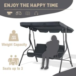 Aoodor 3 Seater Patio Porch Swing With Canopy 13 Aoodor 3 Seater Patio Porch Swing With Canopy -Sunnydaze Decor Store GUEST 7c5cd9b3 7773 4764 9749 8405f895ba27