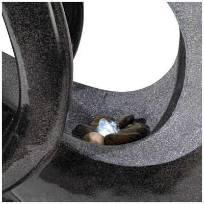 John Timberland Graceful Form Modern Zen Bubbler Curled Female Outdoor Floor Water Fountain With LED Light 43" For Yard Garden Patio Home Deck Porch 5 John Timberland Graceful Form Modern Zen Bubbler Curled Female Outdoor Floor Water Fountain With LED Light 43" For Yard Garden Patio Home Deck Porch - Image 3
