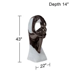 John Timberland Graceful Form Modern Zen Bubbler Curled Female Outdoor Floor Water Fountain With LED Light 43" For Yard Garden Patio Home Deck Porch 14 John Timberland Graceful Form Modern Zen Bubbler Curled Female Outdoor Floor Water Fountain With LED Light 43" For Yard Garden Patio Home Deck Porch -Sunnydaze Decor Store GUEST 7d1d20e0 f63d 4648 9ff4 6d5985e27509