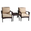 Honolulu 3pc Wicker Patio Chat Set With Cushions - Brown - Christopher Knight Home -Sunnydaze Decor Store GUEST 7dc0b3ba a5e1 4c5f 804d 9d0701568461