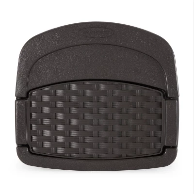 Suncast Hangout 150 Foot Resin Wicker Mounted Garden Storage Hose Rack, Brown 4 Suncast Hangout 150 Foot Resin Wicker Mounted Garden Storage Hose Rack, Brown - Image 2