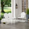 Griffith 2pc Outdoor Seating Set - White - Crosley -Sunnydaze Decor Store GUEST 7e85a0c3 9075 4144 938c fcb8c52e94c5