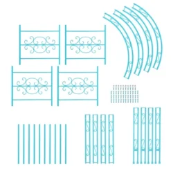 Evergreen Montebello Iron Garden Arbor, Coastal Blue- 53 X 84 X 23 Inches Fade And Weather Resistant Outdoor Decor 13 Evergreen Montebello Iron Garden Arbor, Coastal Blue- 53 X 84 X 23 Inches Fade And Weather Resistant Outdoor Decor -Sunnydaze Decor Store GUEST 7e99e2f7 9f36 45d1 851d d0eea1ea554c